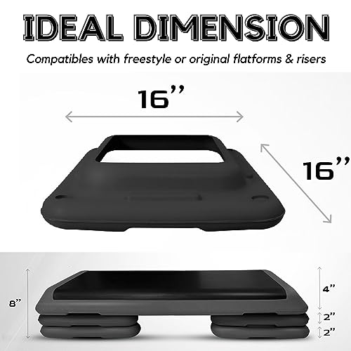 16"x16" Adjustable Risers for Aerobic Step Platform (Pair) N453