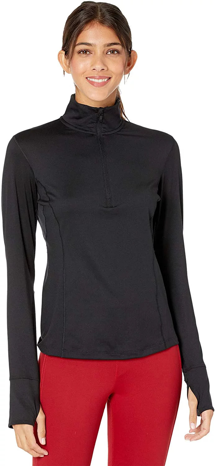Black 1/2 Zip Womens W20511