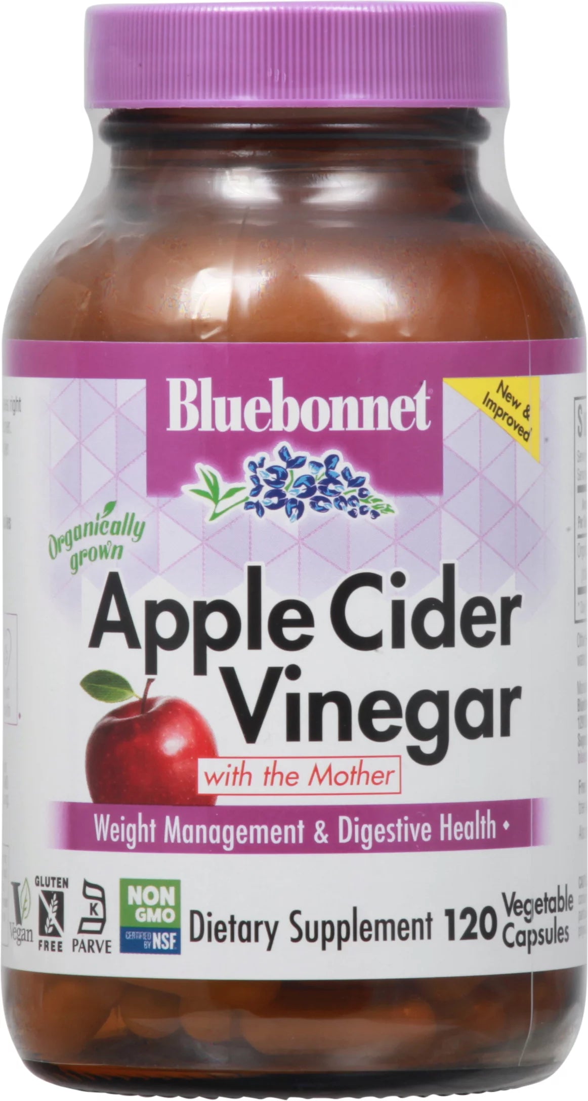 Apple Cider Vinegar 120 Vegetable Capsules U73266