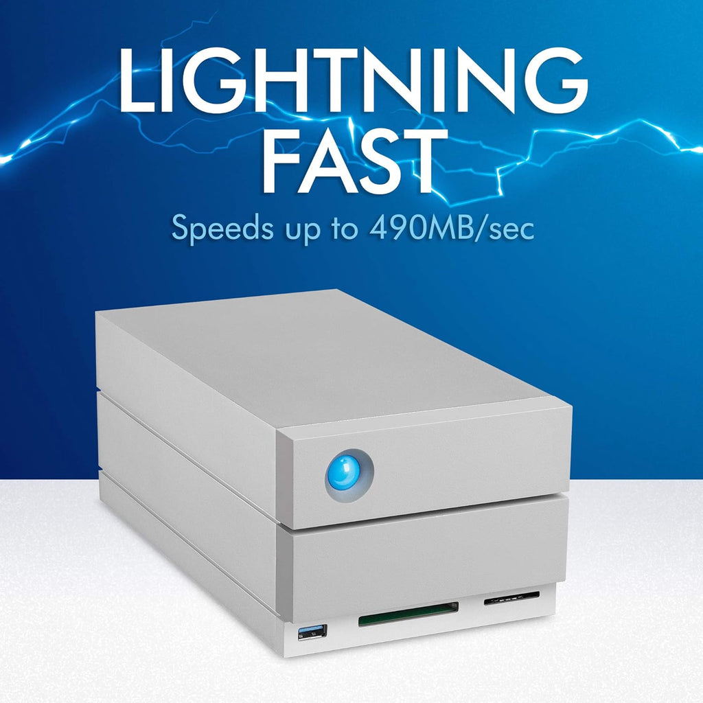8TB External RAID Hard Drive with SD Card CF Card Slots Y403726
