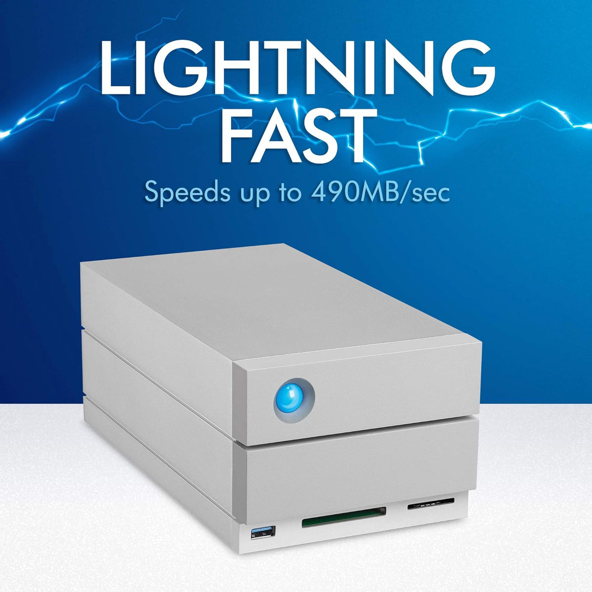 8TB External RAID Hard Drive with SD Card CF Card Slots Y403726