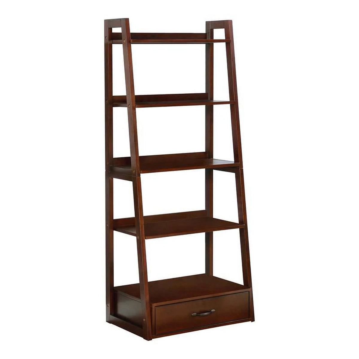 Cherry Finish Wood 1-Drawer Bookcase E8953