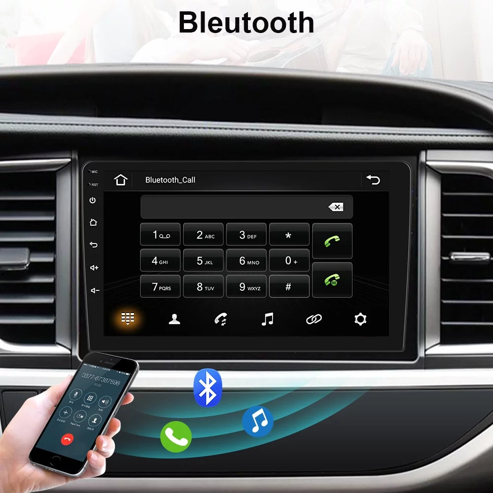 Android 12 Double 2 Din Car Stereo Radio 10.1'' HD Touch Screen 1080P Car Multimedia Player Head Unit Bluetooth WIFI GPS FM Receiver with Rearview Camera Y3386
