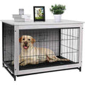 Wooden Dog Crate End Table Z8969
