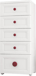 Plastic 5 Drawer Storage Cabinet C255958