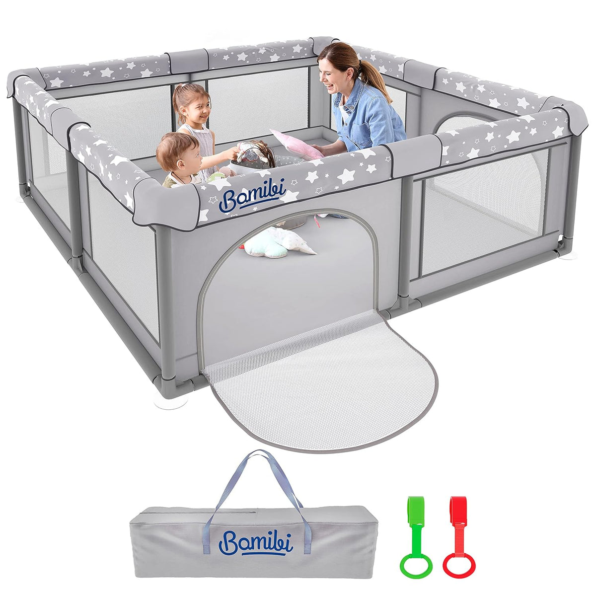 X-Large Foldable Portable Baby Playpen with Carry-Case U157085