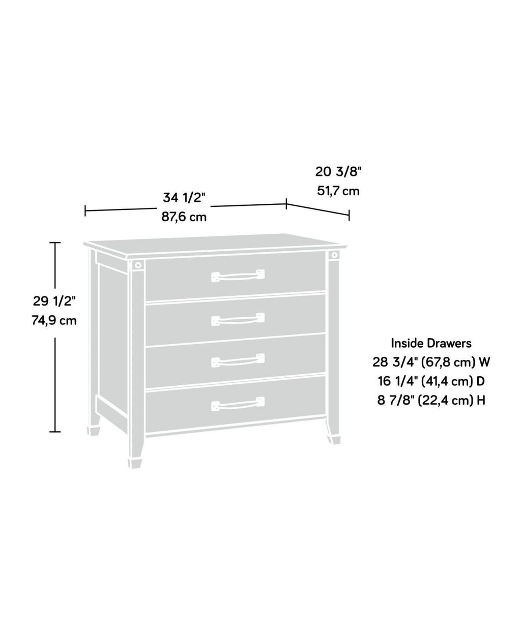 Washington Cherry Lateral File Cabinet E75679