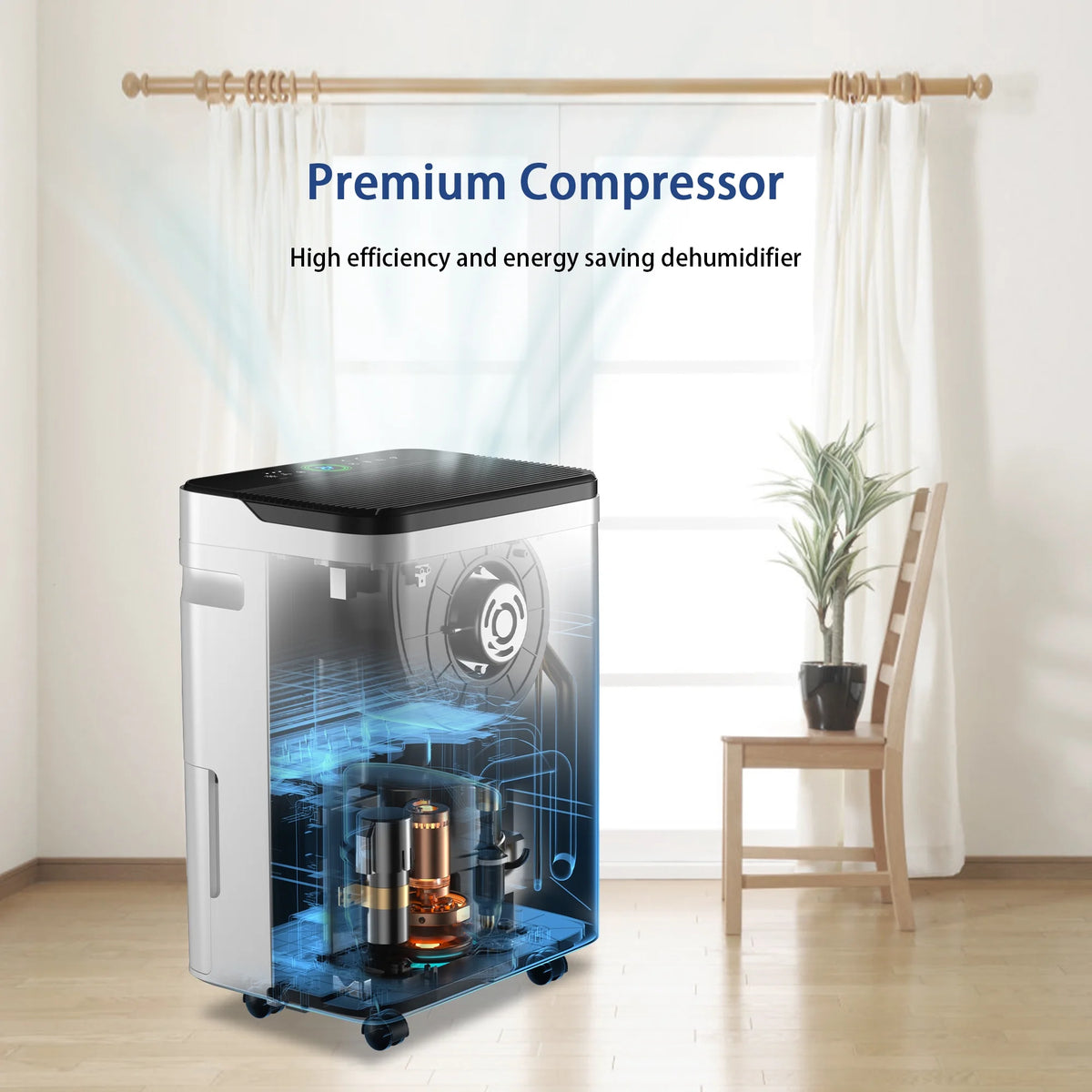 50 Pint Dehumidifier with Humidity Control M558