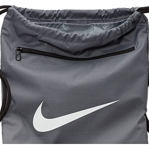 Drawstring Backpack with Zipper Pocket A7367
