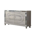 Champagne 6 Drawer Wide Dresser Chest C250