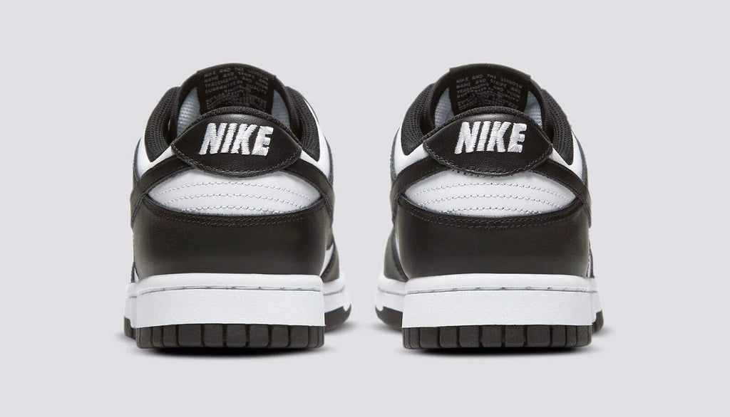 Black & White Leather Running Shoes W8062