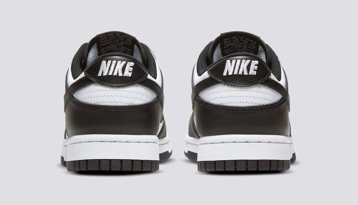 Black & White Leather Running Shoes W8062