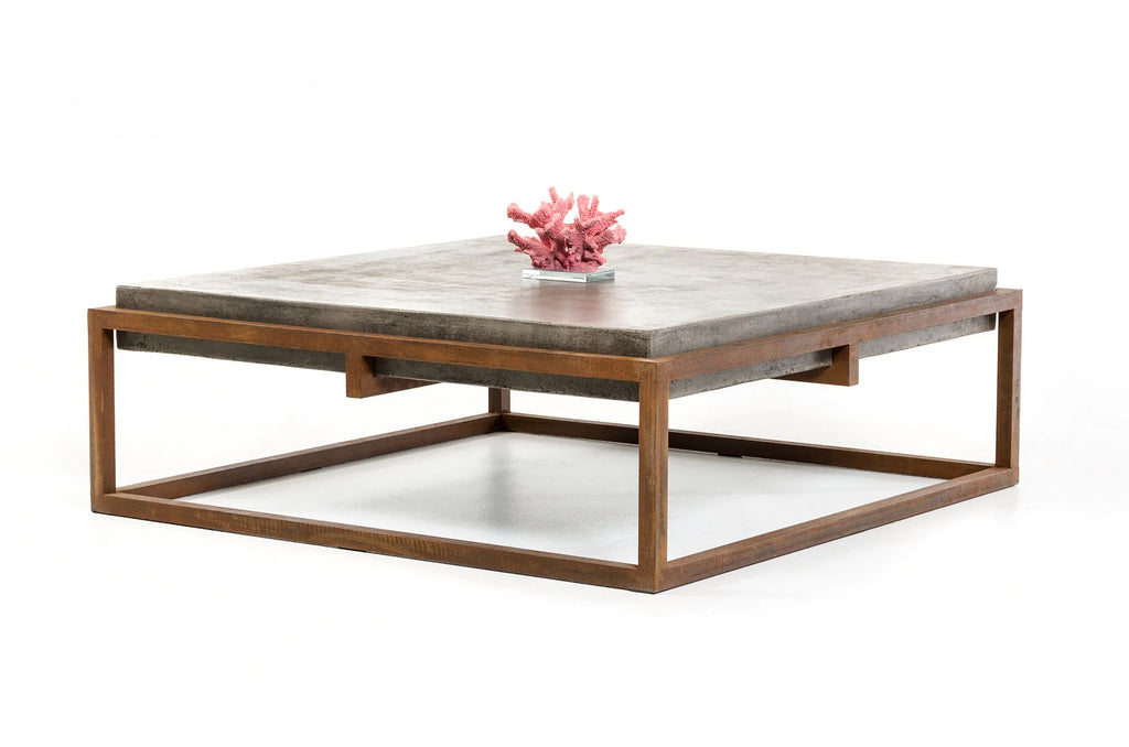 Concrete And Metal Coffee Table H8208