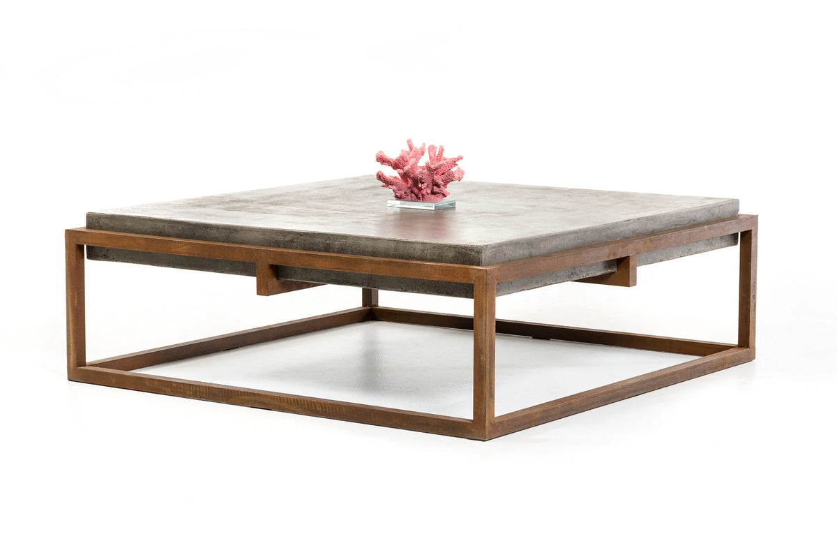Concrete And Metal Coffee Table H8208