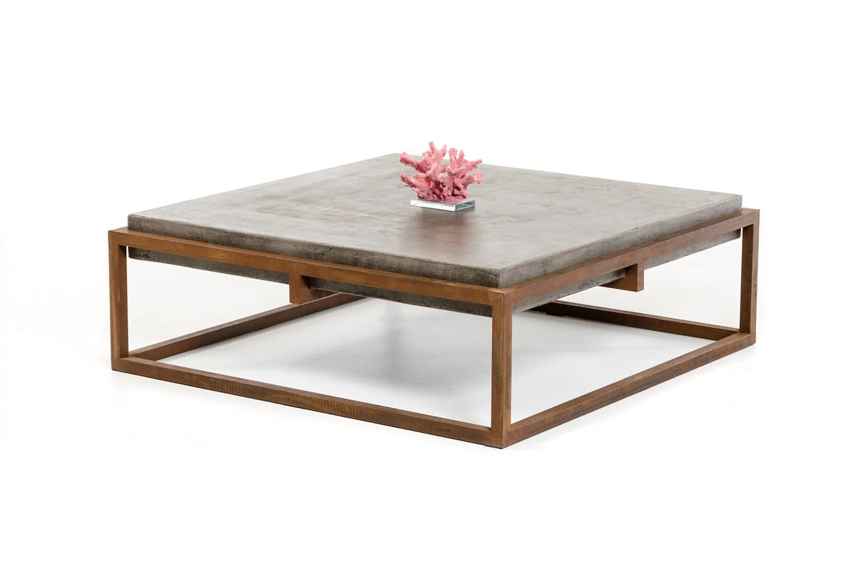 Concrete And Metal Coffee Table H8208