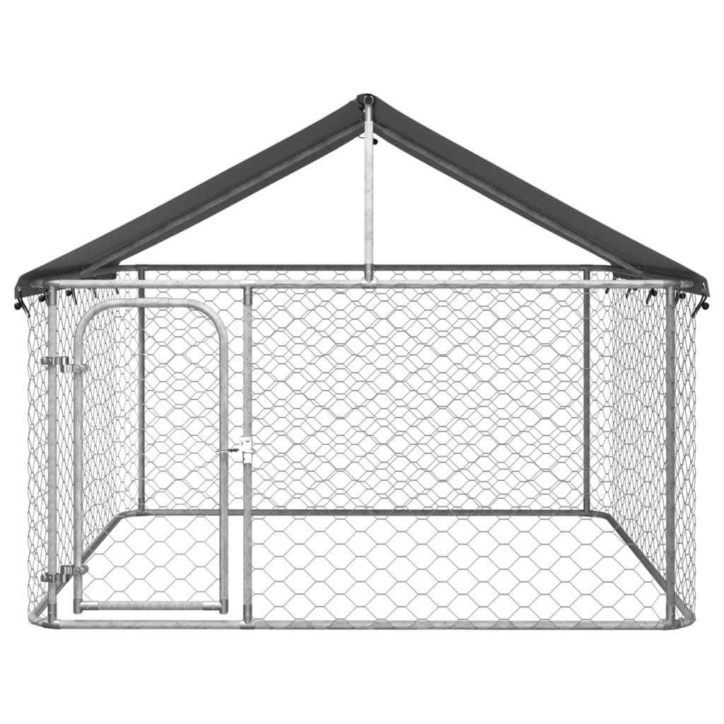 Outdoor Dog Kennel with Roof O655274