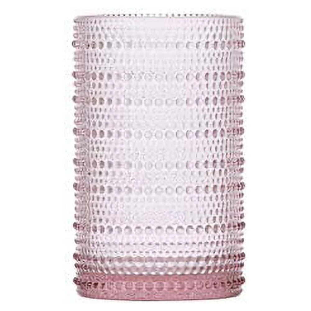 Pink 13 Ounce Set of 6 Iced Beverage Glass J254