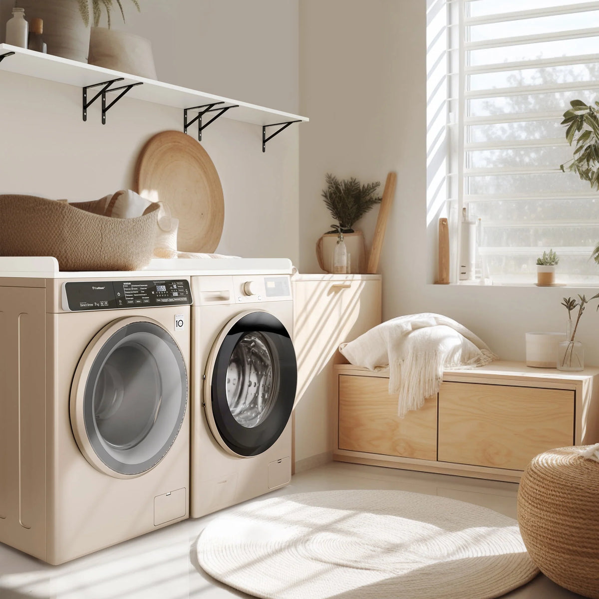 Washer Dryer Countertop with Edge Rails, 27.5 x 54 C450