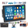 Android 12 Double 2 Din Car Stereo Radio 10.1'' HD Touch Screen 1080P Car Multimedia Player Head Unit Bluetooth WIFI GPS FM Receiver with Rearview Camera Y3386