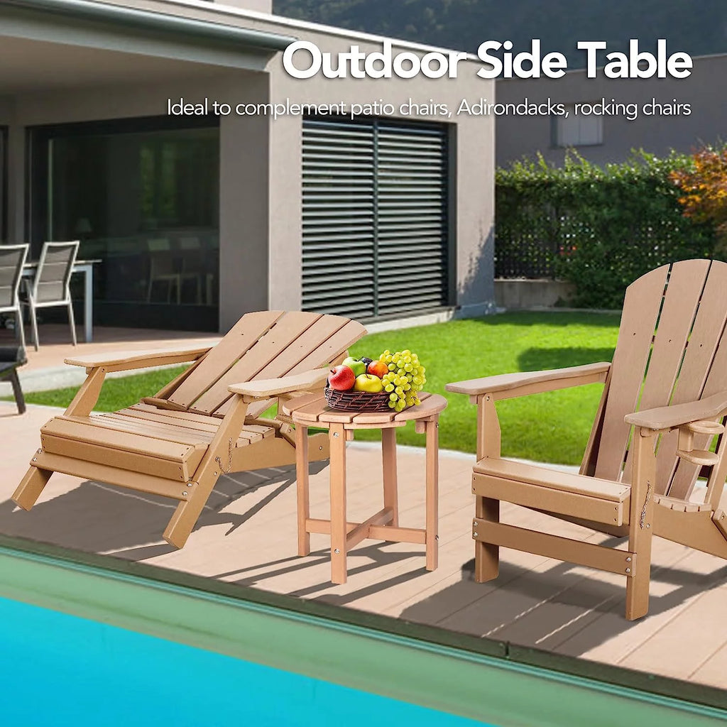 White HDPE Outdoor Side Table B6173