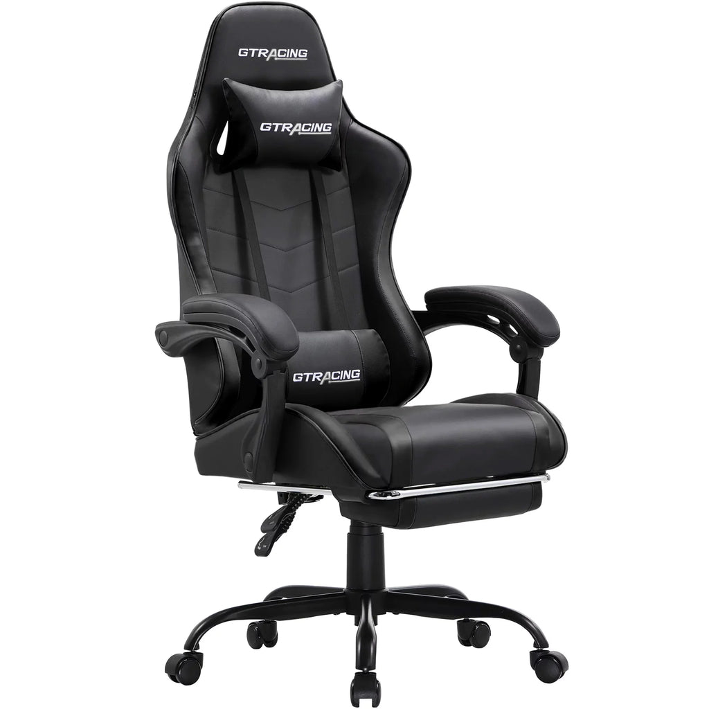 Blue Gaming Chair with Footrest C5731