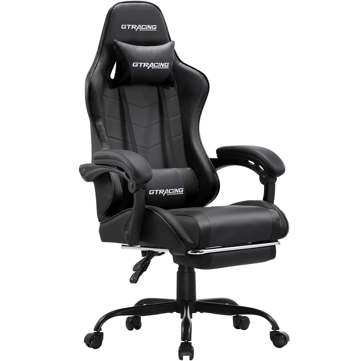 Blue Gaming Chair with Footrest C5731