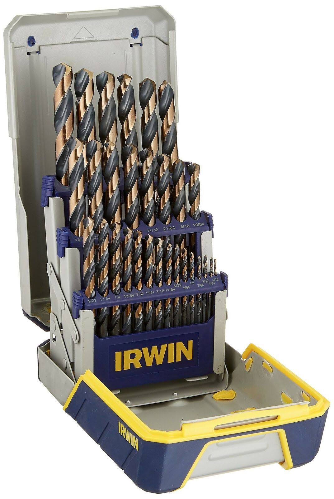 Black & Gold High-Speed Metal Drill Bit Set with Case I558