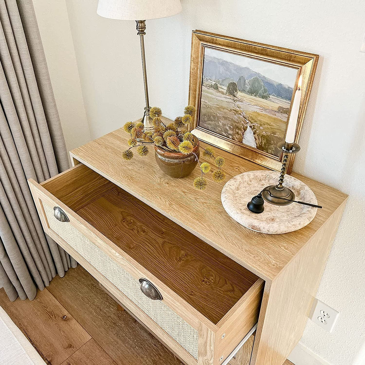 Rattan Cabinet Chest of Drawers Z863