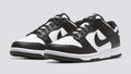 Black & White Leather Running Shoes W8062