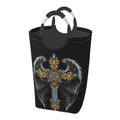 50L Large Rectangular Laundry Hamper with Aluminum Handles M9086