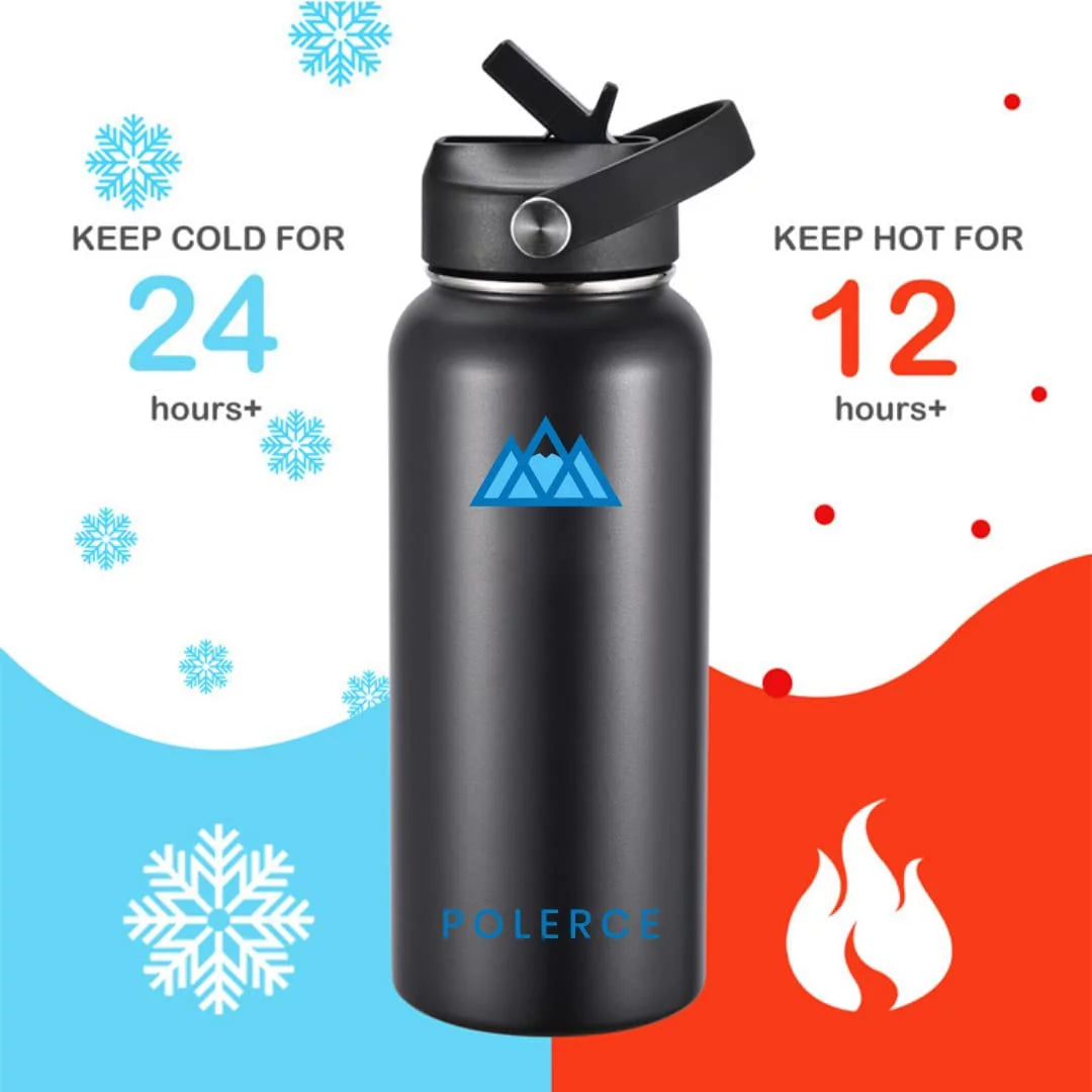 Vacuum Insulated Stainless Steel Flask 21 Fl Oz White P188785