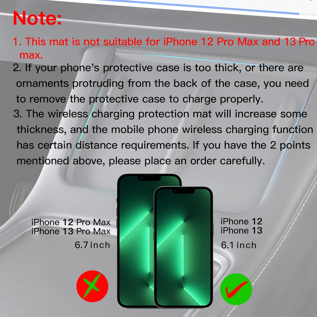 Center Console Wireless Charger Silicone Mat M293
