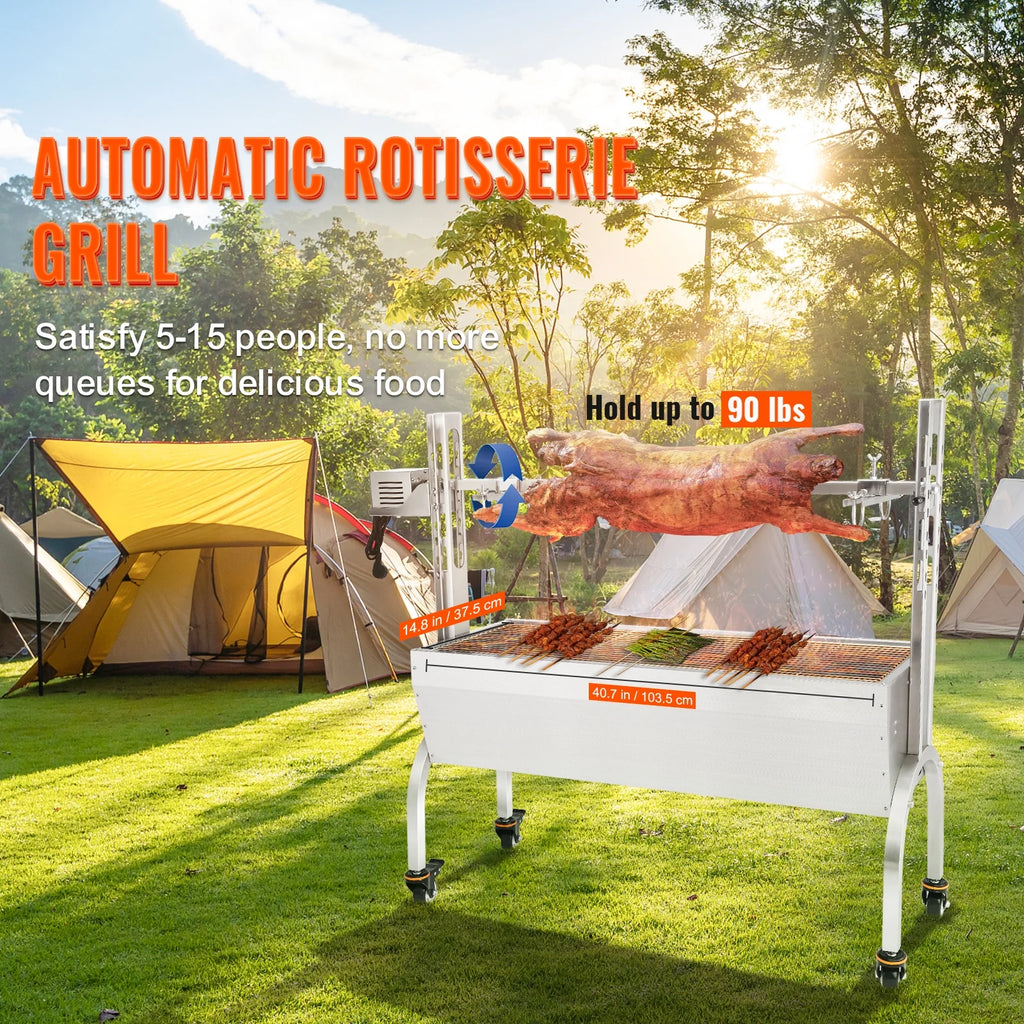 50W 90lbs Rotisserie Roaster Y2467