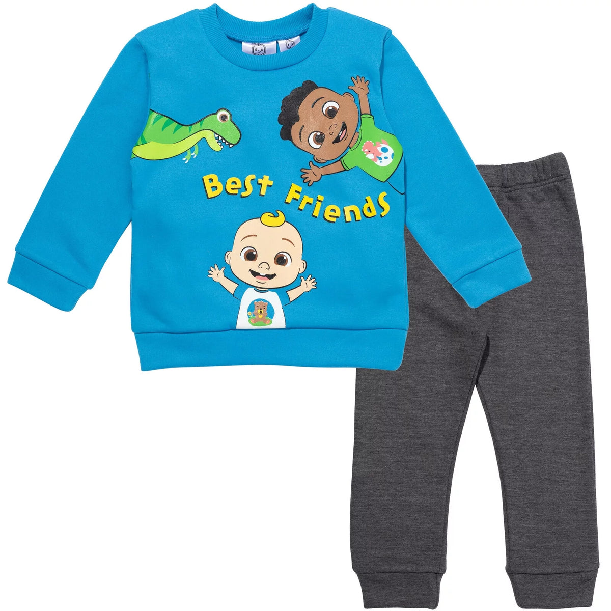 Toddler Boys Fleece Pullover Sweatshirt and Pants Set O53657