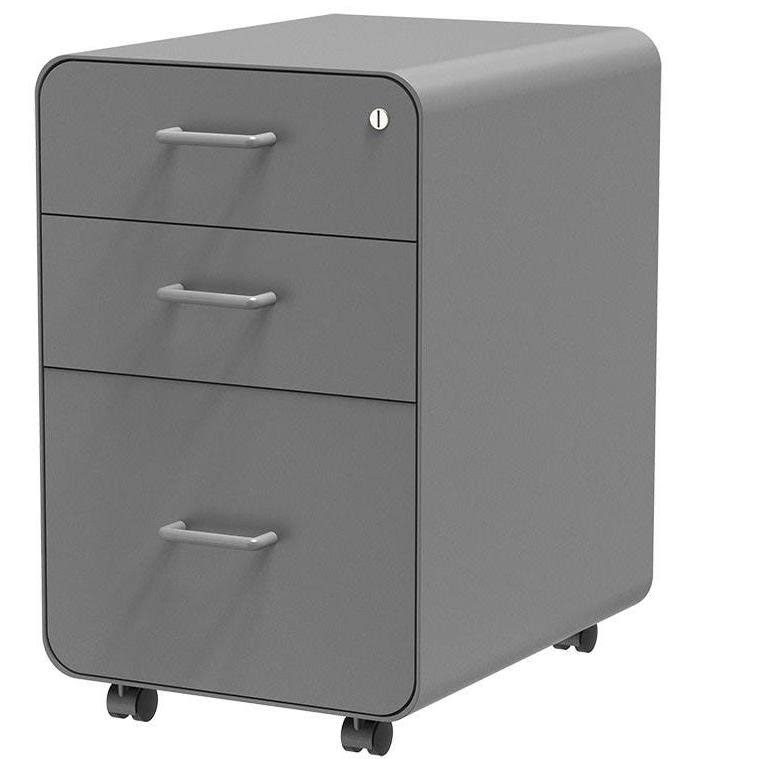 Rolling Round Corner 3-Drawer File Cabinet O5360