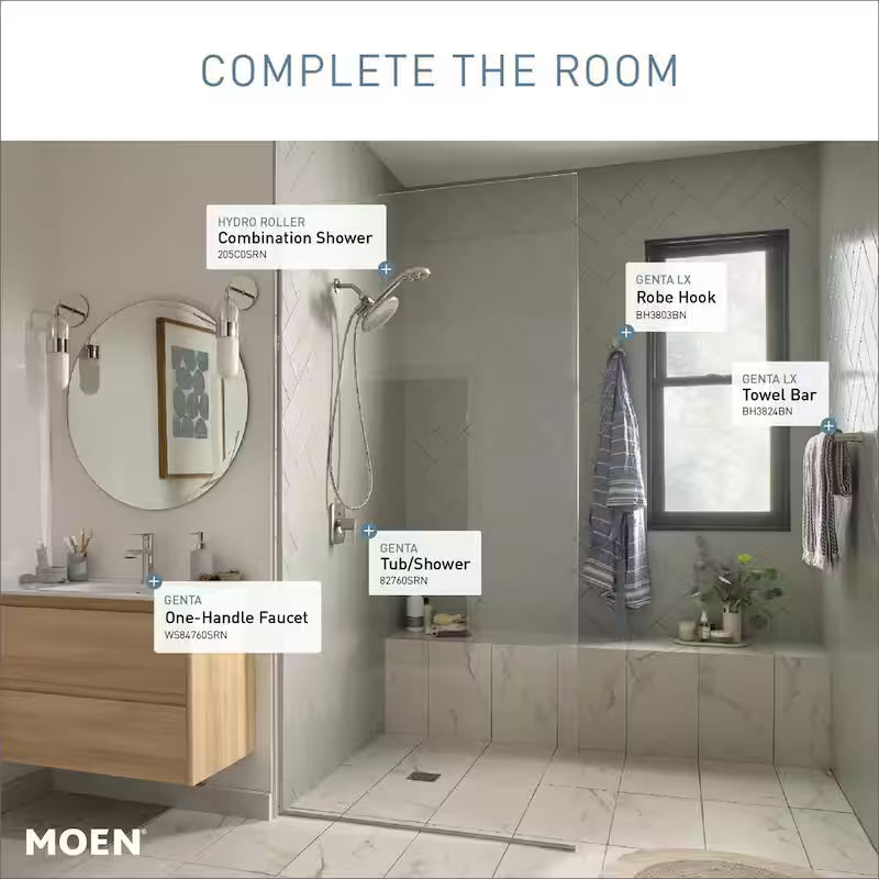 Single Handle Single Hole Bathroom Faucet Brushed Nickel Z458