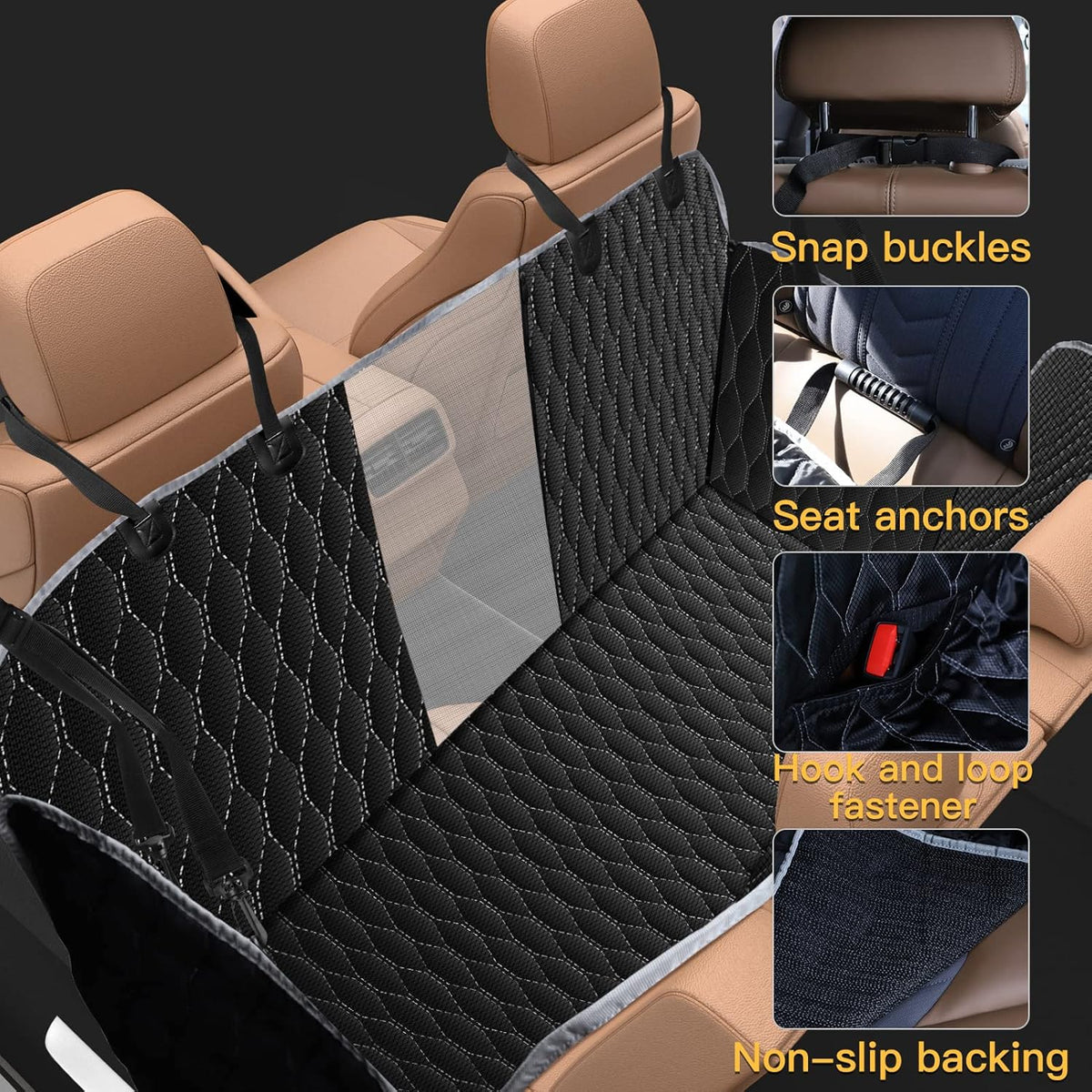 100% Waterproof Nonslip Dog Car Seat Cover X4307
