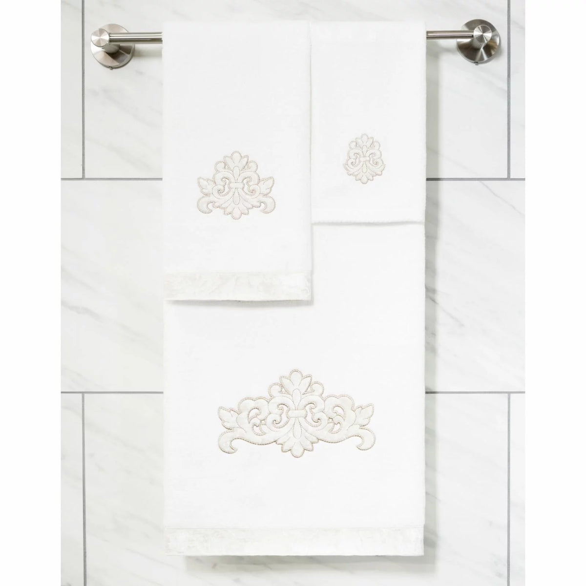 Turkish Cotton 2 Piece Fingertip Towel Set T1455