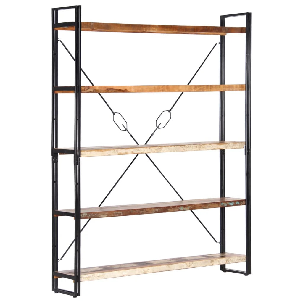 5-Tier Solid Reclaimed Wood Bookcase F201499