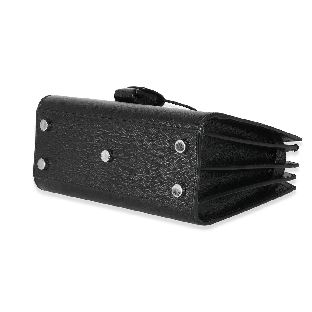 Black Grained Leather Nano Sac De Jour P90456