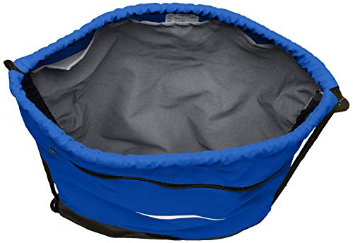Drawstring Backpack with Zipper Pocket A7367