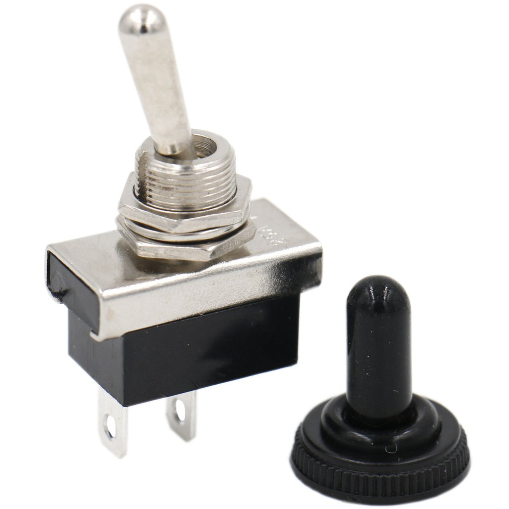 SPST ON-Off 2 Pin 12V 10A Toggle Switch with Waterproof Cover R50858