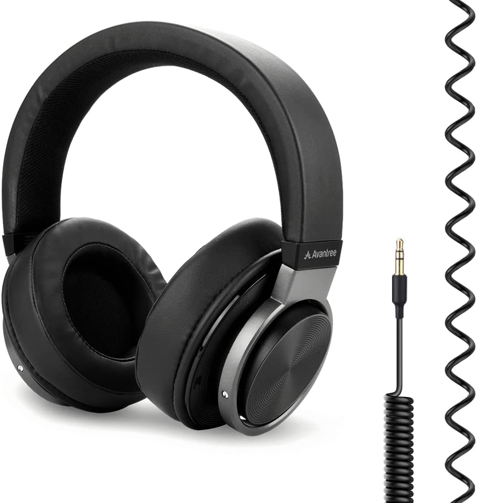 Extra Long Cord Over Ear Headphones Wired with 3.5mm AUX N40827