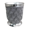 Beaded Heart Resin Decorative Trash Can V734029