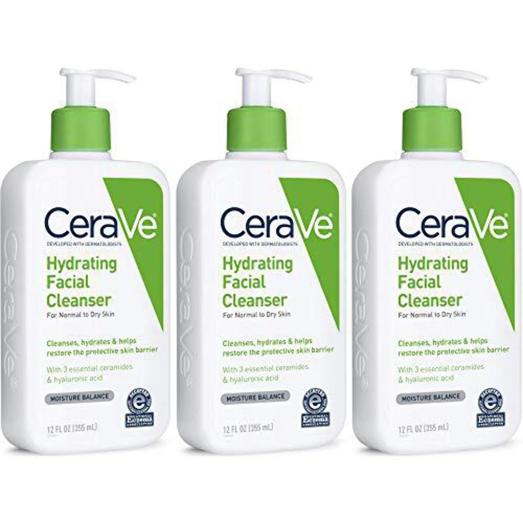 Hydrating Facial Cleanser, Normal To Dry, 12 Ounces, Pack of 3 C27069