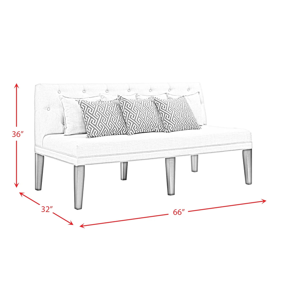 Beige Sofa with Seven Pillows B519