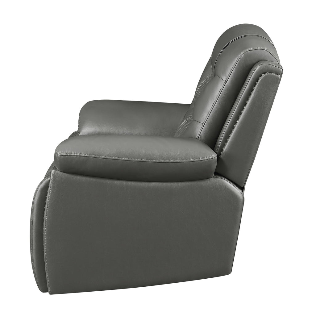 Charcoal Power Recliner D70126