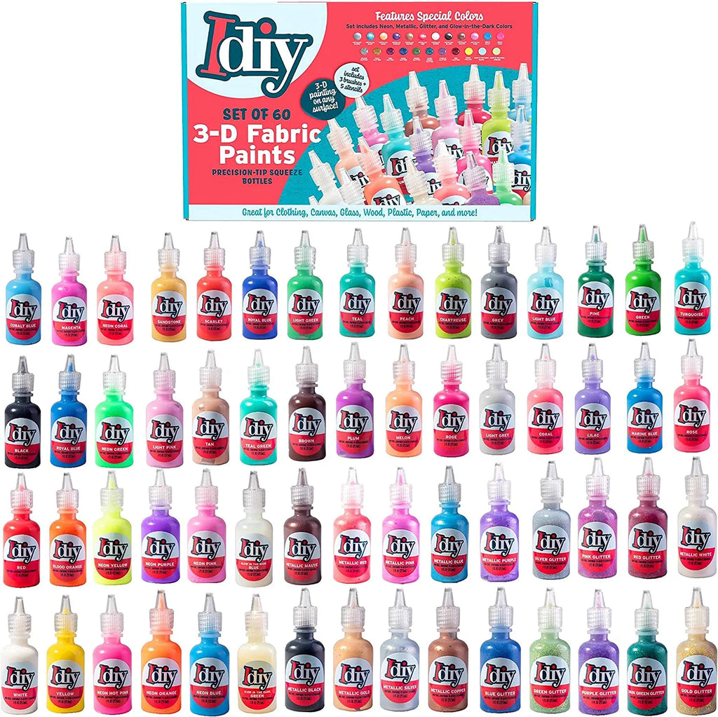 Set of 60 Colors Fabric Paints Z813392