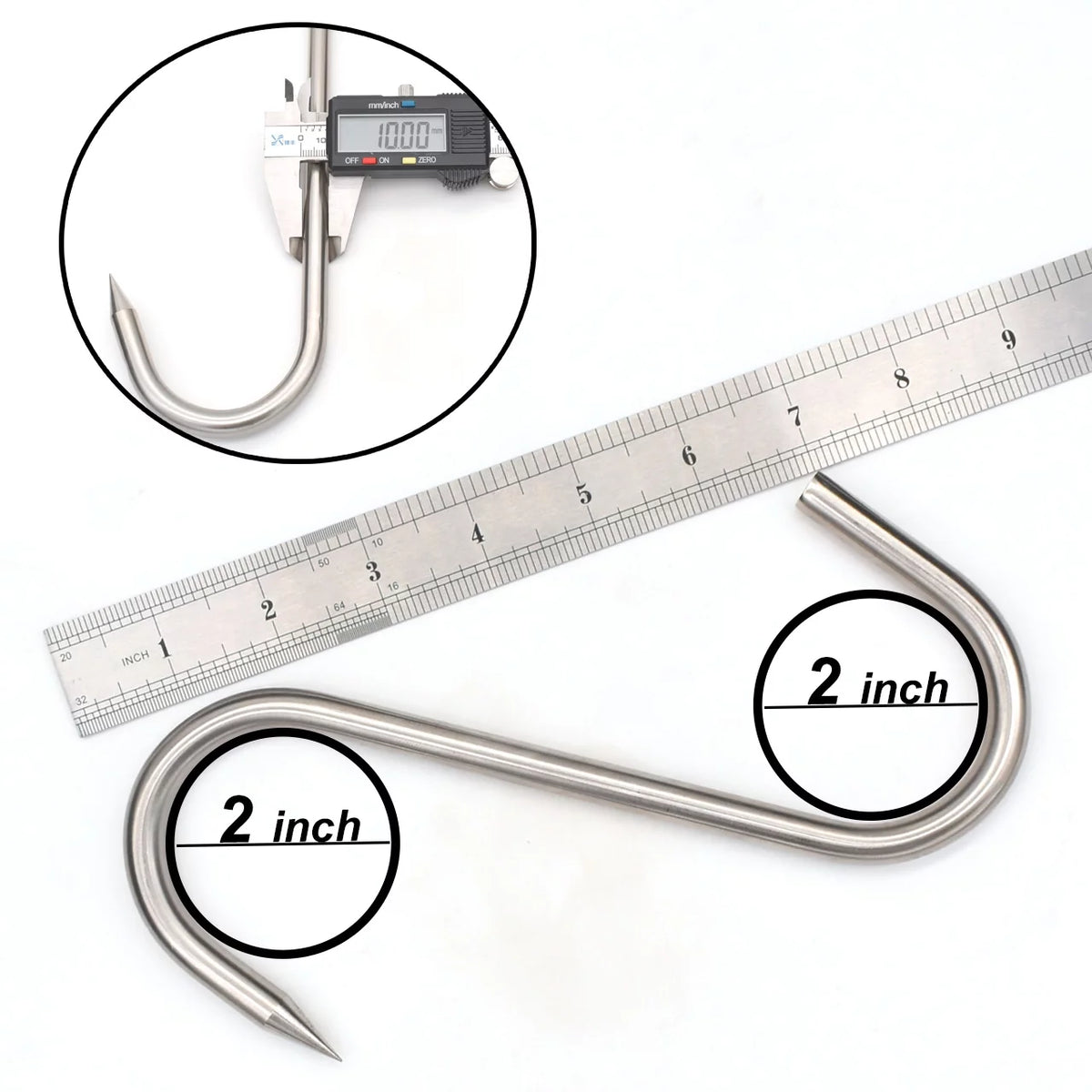 10mm 8inch Stainless Steel S-Hooks D2853