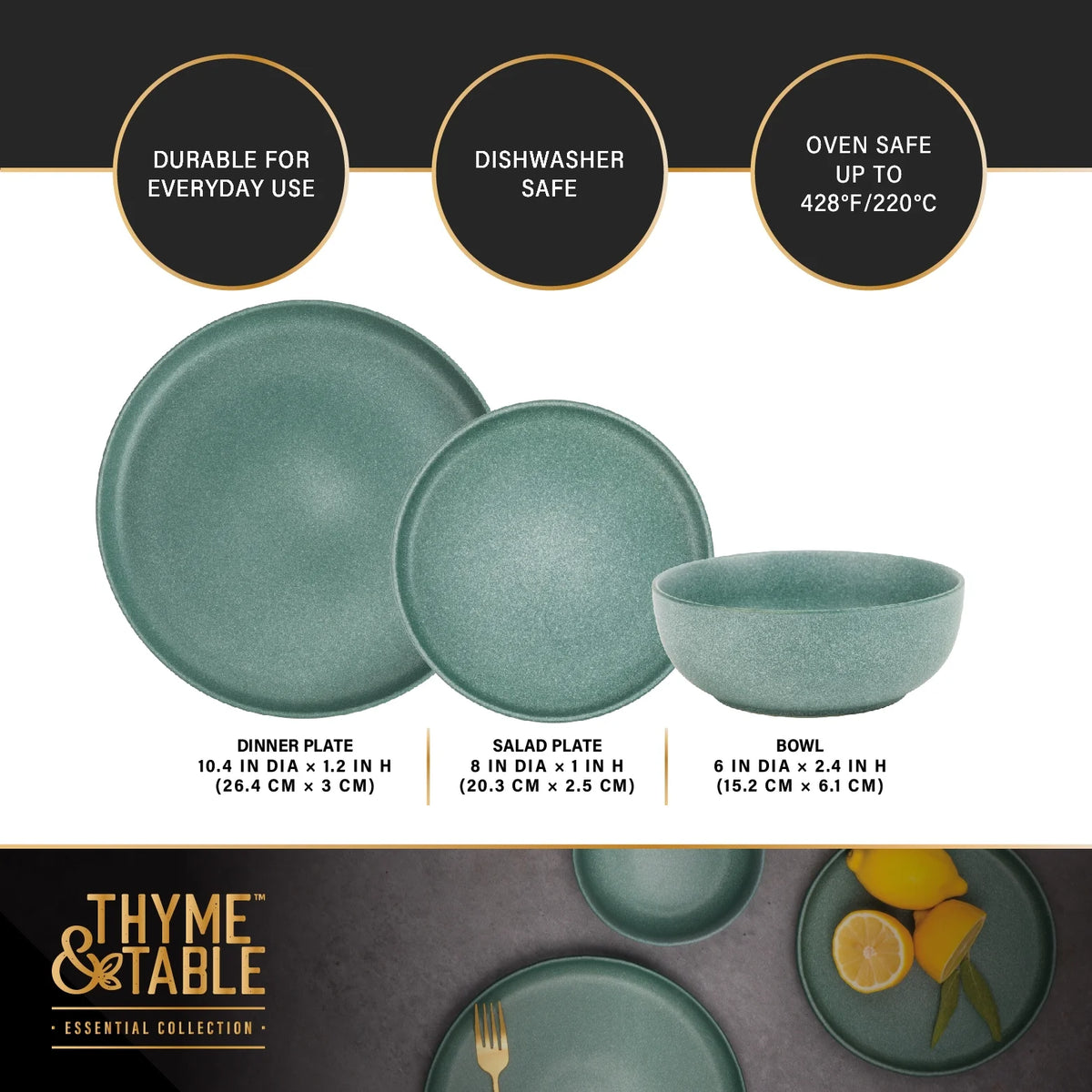 12-Piece Stoneware Dinnerware Set N97869
